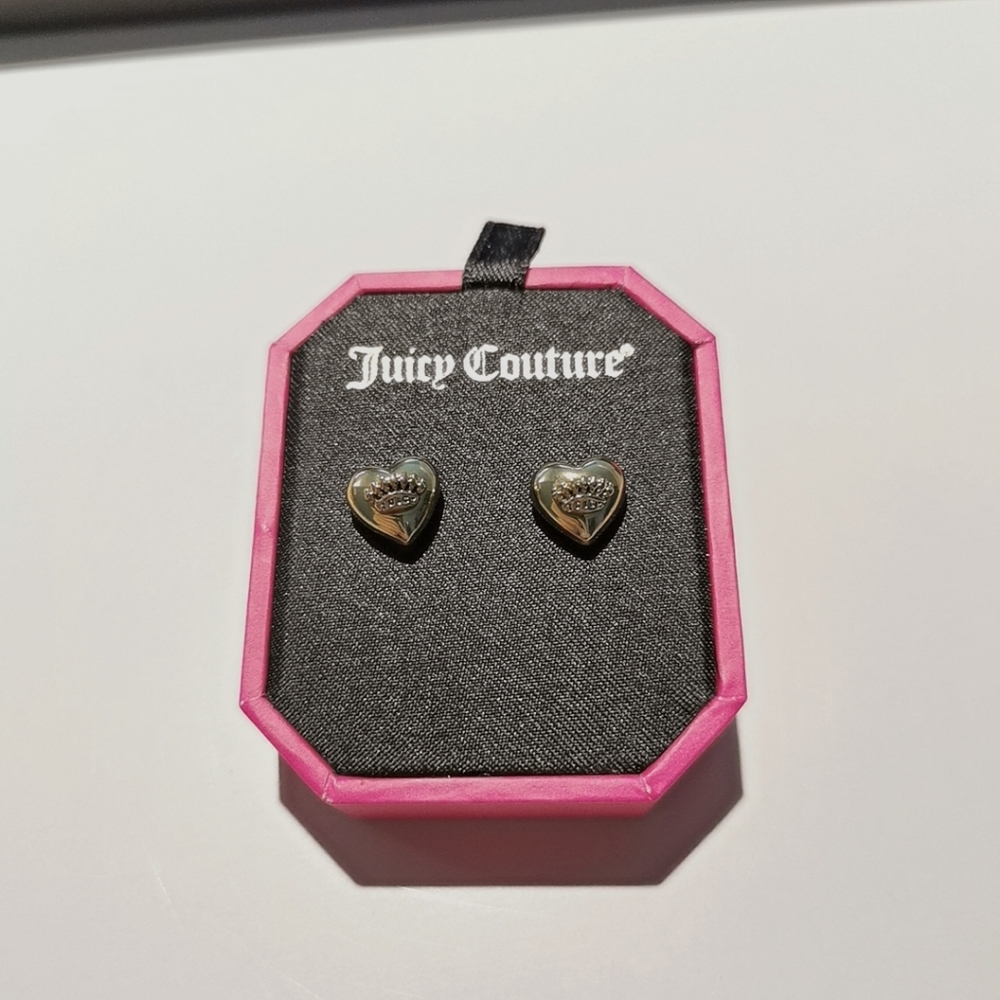 JUICY COUTURE HEART EARRINGS
